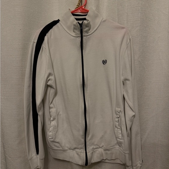 Chaps White Jacket with Black Accents - Picture 1 of 4